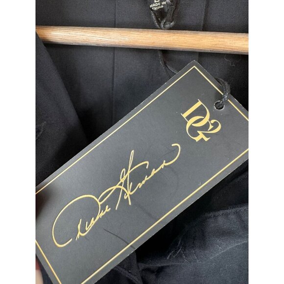 DG2 by Diane Gilman lagen look oversized button light jacket pleated sz L - Picture 3 of 10